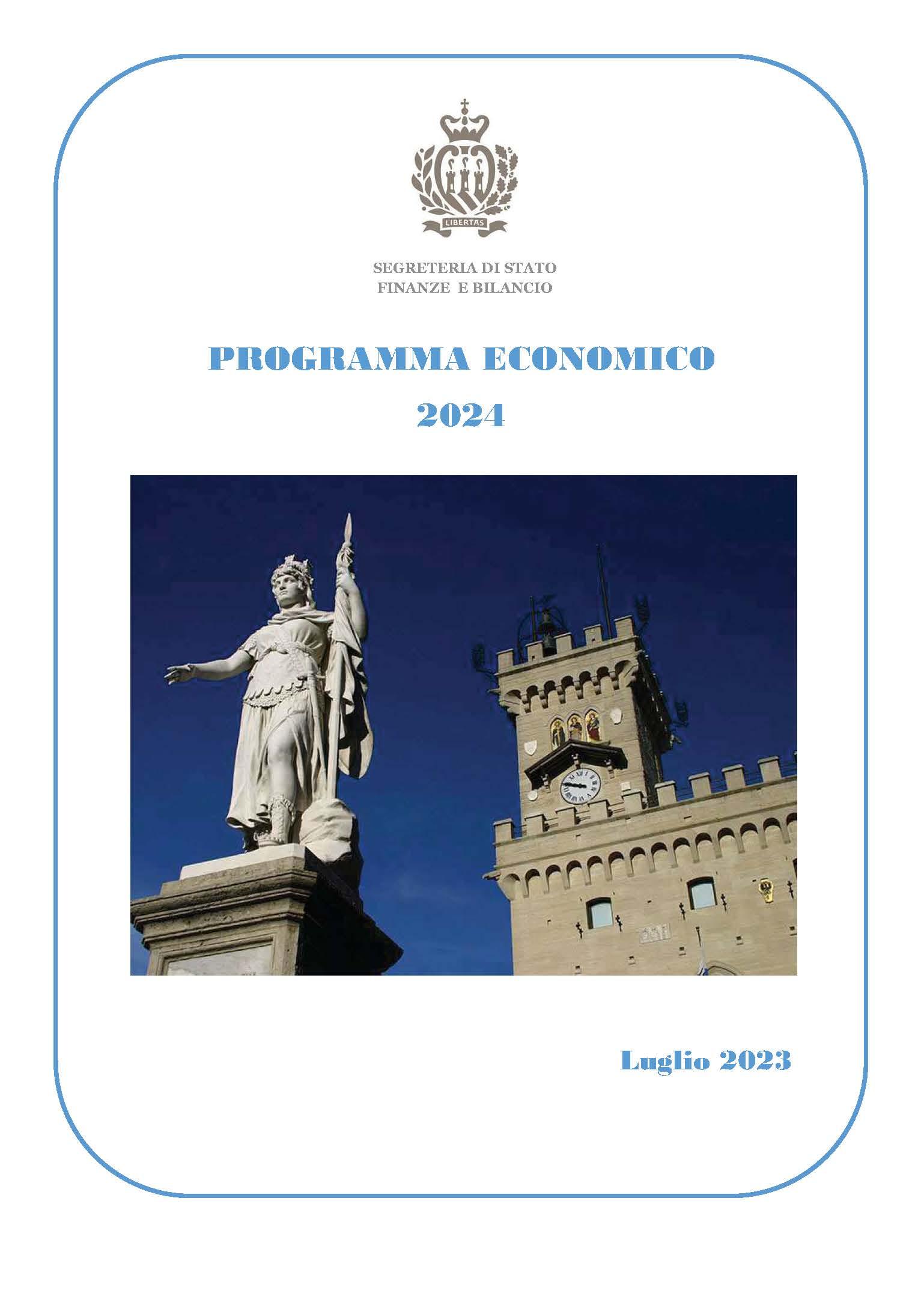 Copertina Programma Economico
