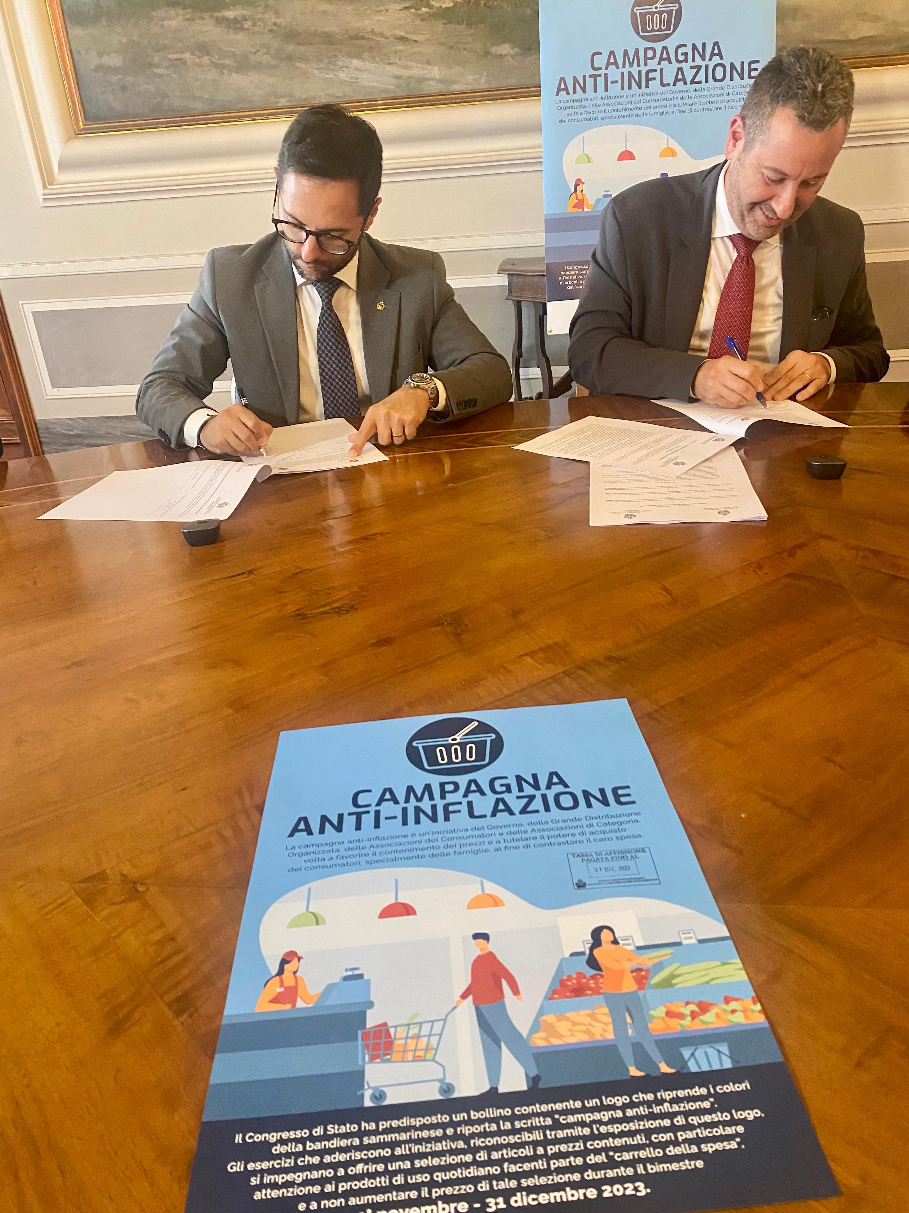Sottoscritto l’Accordo Quadro sulla Costituzione del primo tavolo Anti-Inflazione tra Governo, Associazioni dei Consumatori, OSLA e USC per contenere gli effetti dell’inflazione e incentivare i consumi sul territorio.